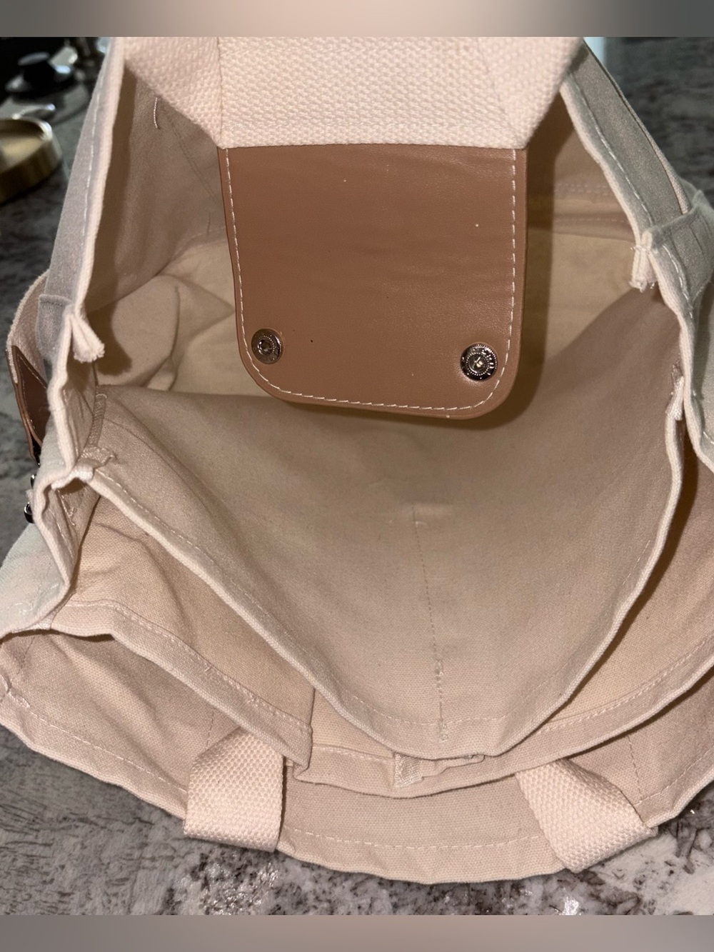 CANVAS CROSSBODY TOTE OR Large Capacity Multi Pocket Handbag INSERT FOR TOTE NEW - Picture 4 of 13